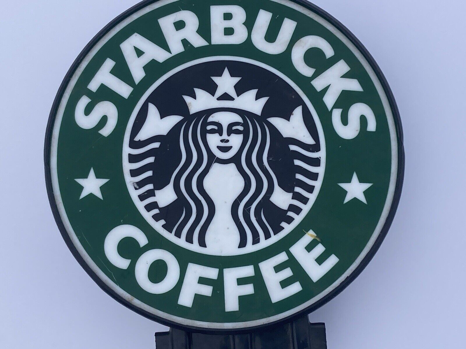 Vtg 1998 Starbucks Coffee Electric Sign Light 1ft Diameter Portland Seattle Beer - Sold on eBay January 6th, 2025 for $99.99