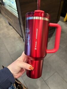 2023 Holiday Starbucks & Stanley 40oz Tumbler Red Christmas Stainless Limited - Sold on eBay November 26th, 2023 for $200.00