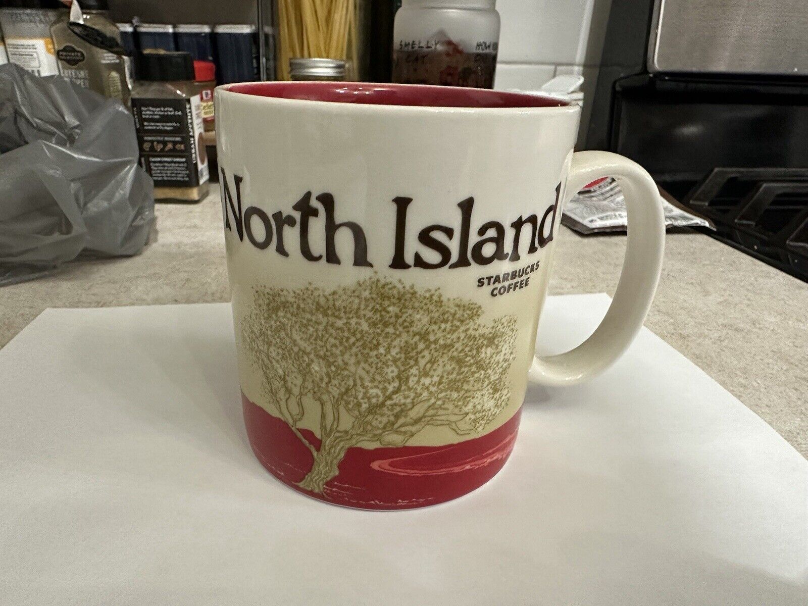 Starbucks 2010 Global Icon Series North Island New Zealand Mug SUPER RARE Error - Sold on eBay January 9th, 2025 for $699.99