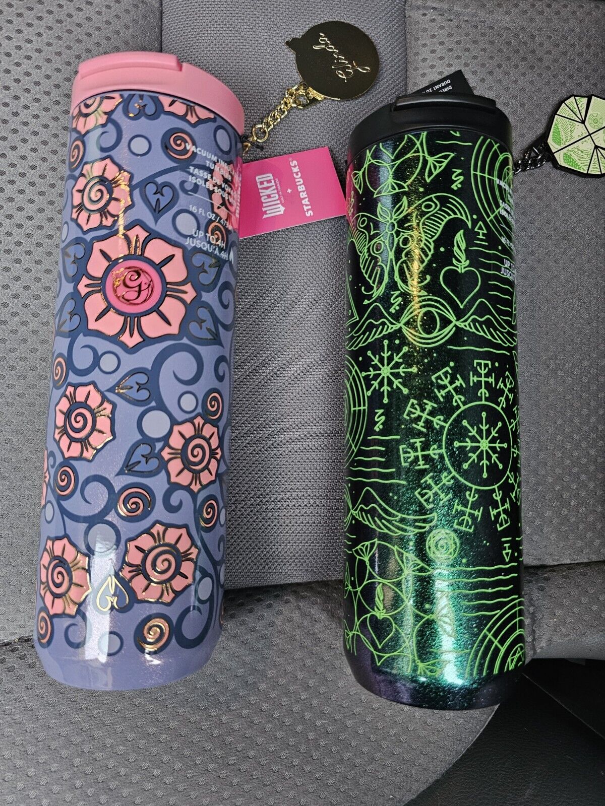 Wicked Starbucks Tumblers Glinda & Elphaba Wicked X Starbucks 16 Oz Stainless St - Sold on eBay November 21st, 2024 for $125.00