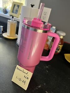 Starbucks x Stanley Winter Pink 40oz Quencher Tumbler *LIMITED RELEASE* Jan 2024 - Sold on eBay January 12th, 2024 for $250.00