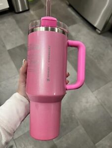 Stanley x Starbucks Exclusive 2024 Pink 40oz Tumbler Stainless Steel New Limited - Sold on eBay December 27th, 2023 for $185.00