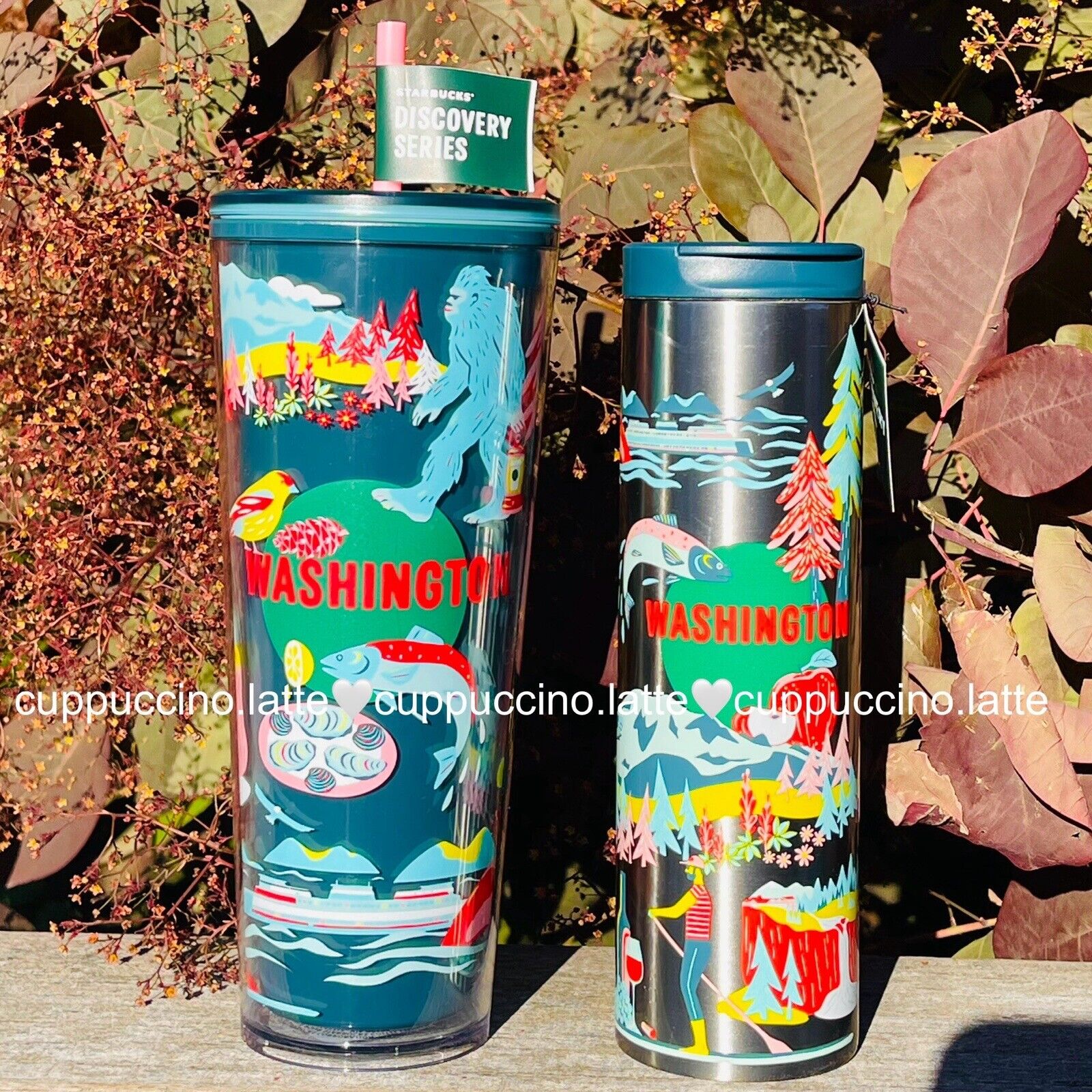 NWT SET Starbucks 2024  Discovery Series Graphic Tumblers - Sold on eBay August 14th, 2024 for $79.00