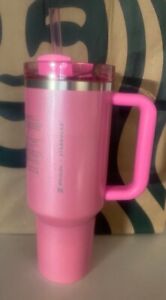 ? Stanley x Starbucks Exclusive 2024 Pink 40oz Tumbler NEW Sold Out Fast Ship - Sold on eBay January 6th, 2024 for $299.99
