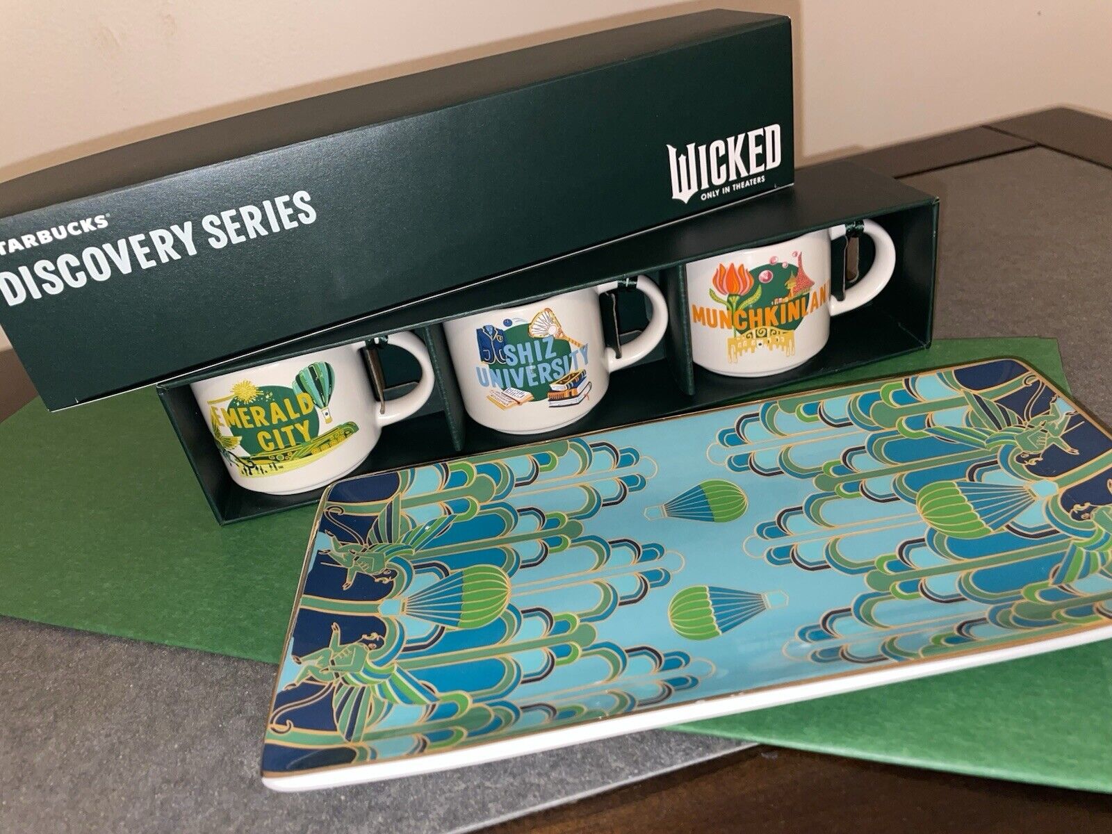 Starbucks Wicked Discovery Series Mini Mug Ornament Set Of 3 + Free Wicked Tray - Sold on eBay December 21st, 2024 for $74.49