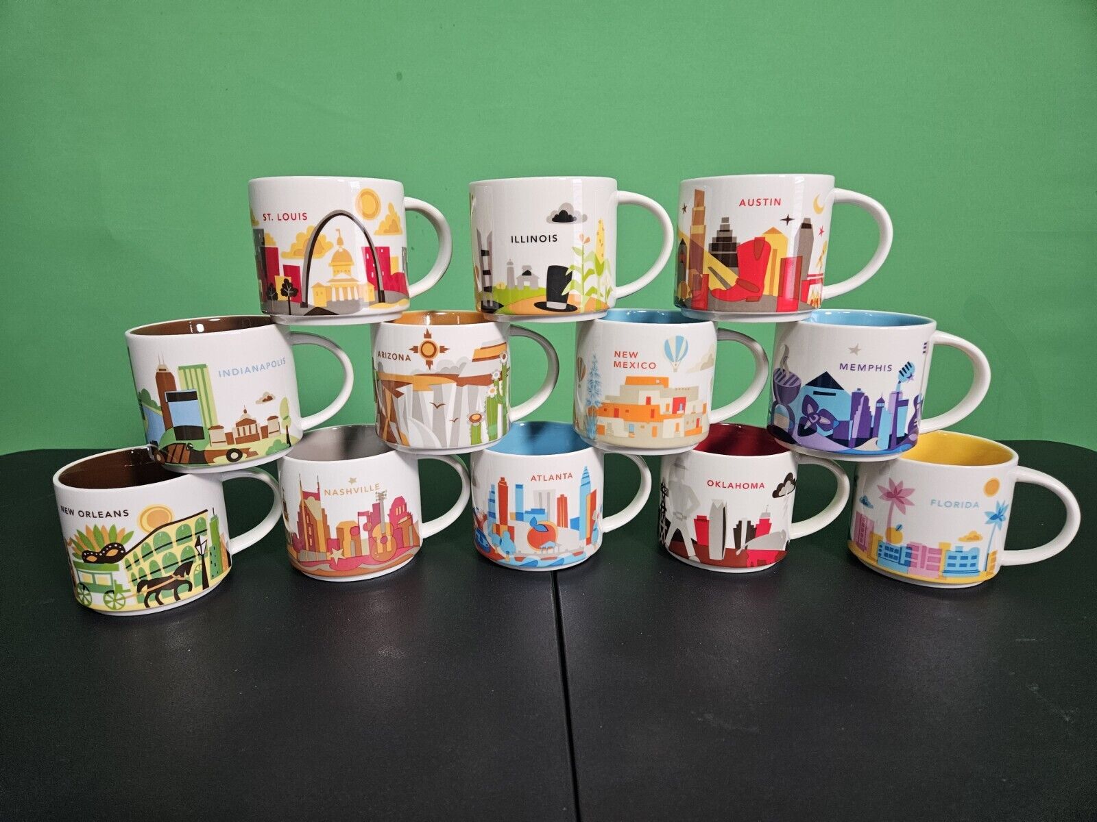 12 -  STARBUCKS You Are Here MUGS -NEW - Sold on eBay February 5th, 2025 for $169.99