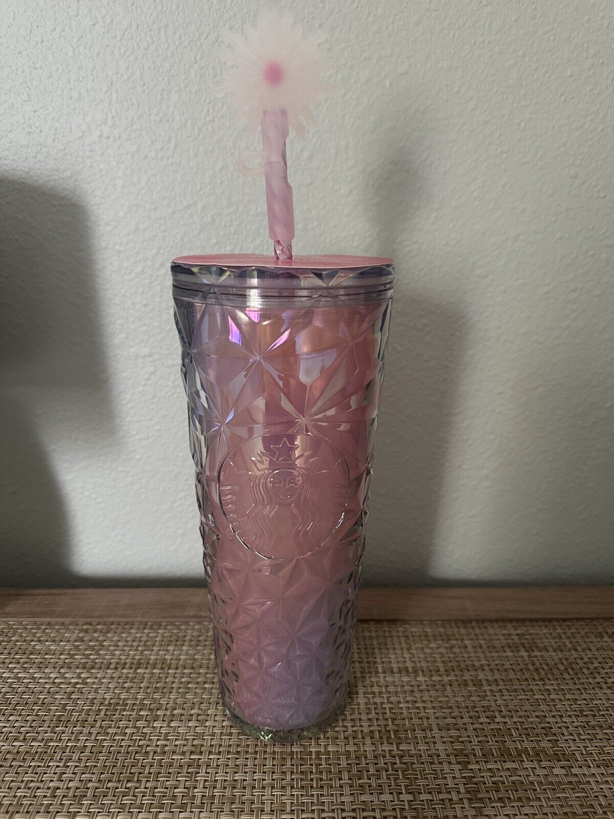 Starbucks Exclusive WICKED Glinda Pink 24 oz Cold Cup tumbler with Wand Topper - Sold on eBay February 9th, 2025 for $116.50 (38 bids) 