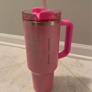 Stanley x Starbucks Exclusive 2024 Pink 40oz Tumbler NEW Early Release In Hand! - Sold on eBay January 4th, 2024 for $222.50 (25 bids) 