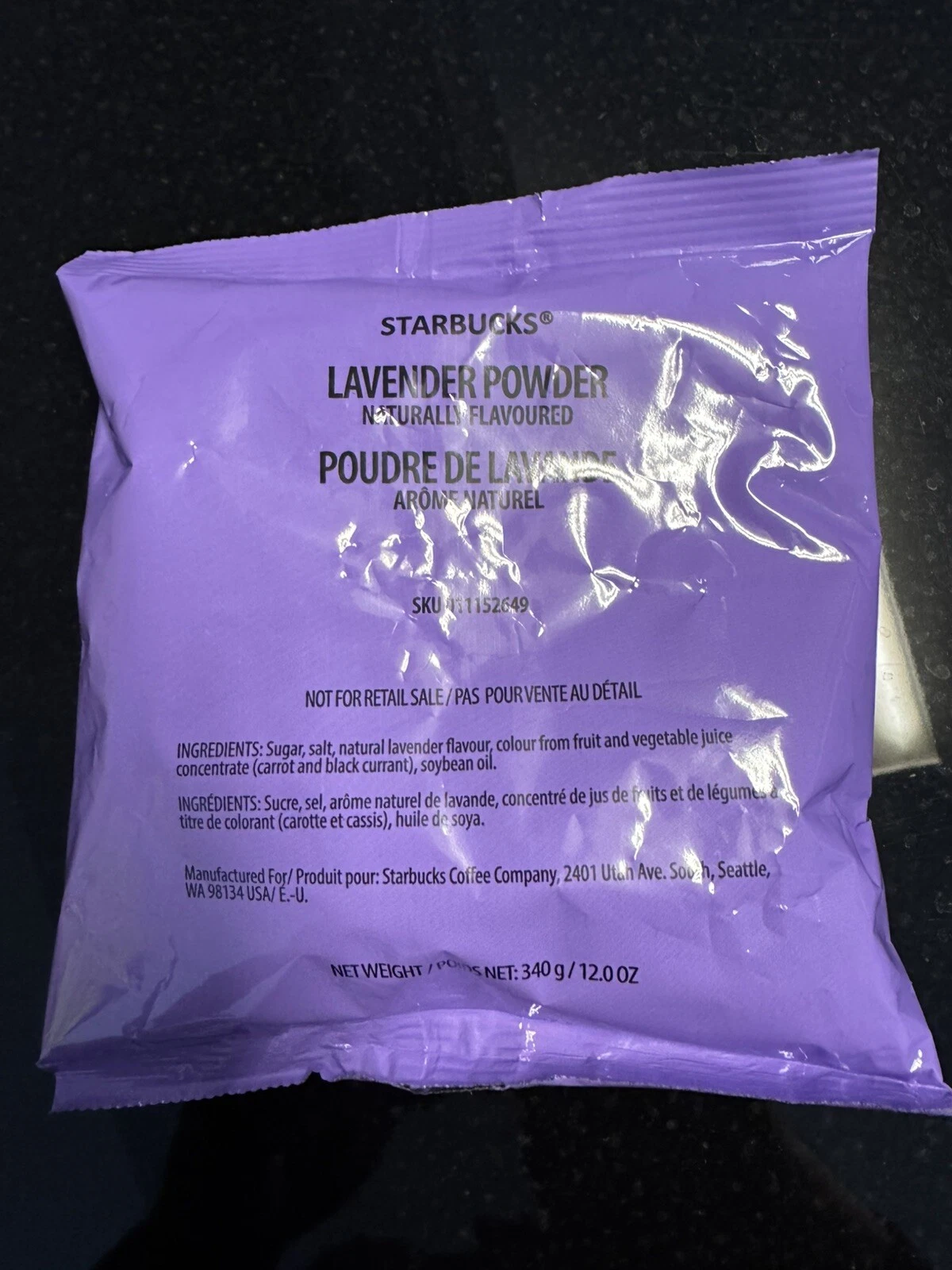 Starbucks Lavender Powder { Bundle Of 4 Bags ) 12oz bag X 1 BB 7- 2025 - Sold on eBay May 1st, 2025 for $125.00