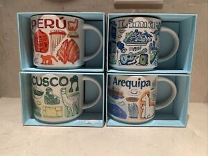 Starbucks Cusco Lima Arequipa Peru Been There Collection Cup Mug 14oz New