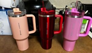 stanley x starbucks 40 oz tumbler, Red, Pink And Peach Color