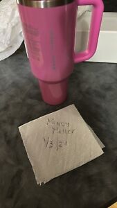 Stanley x Starbucks Winter Pink 40oz Tumbler (2024 Target Exclusive) New In Hand - Sold on eBay January 8th, 2024 for $250.00