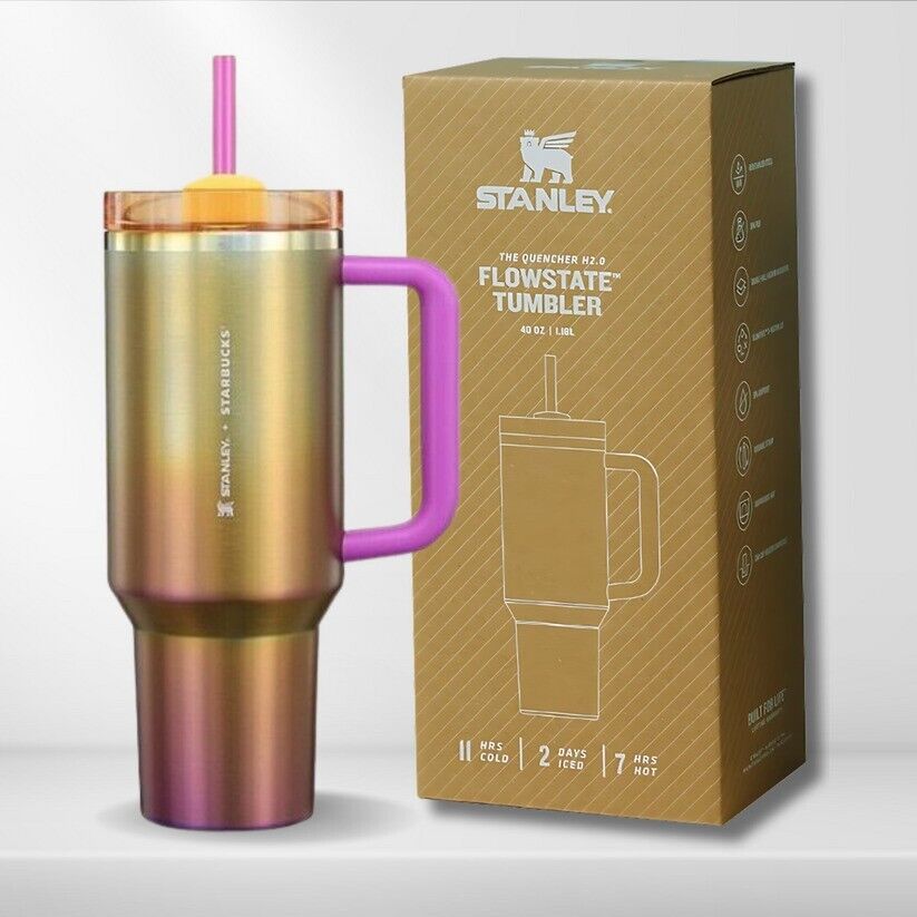 Stanley X Starbucks Summer Sunset Gradient Quencher 40oz Tumbler Flowstate H2.0 - Sold on eBay January 16th, 2025 for $79.00