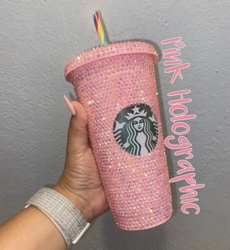 ? Pink Bling studded Rhinestone Starbucks  cup Venti Tumbler - Sold on eBay May 20th, 2024 for $100.00