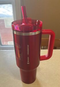 NEW LIMITED Starbucks x Stanley Holiday 2023 Collab (40 oz) Red Tumbler Mug - Sold on eBay December 19th, 2023 for $165.50 (21 bids) 