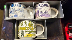 Star wars starbucks Coffee mugs Dagobah Hoth Bespin - Sold on eBay January 21st, 2024 for $499.00