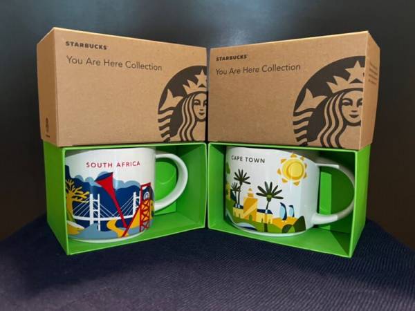 Starbucks South Africa/Cape Town You Are Here Series Mug Set - New In Box!