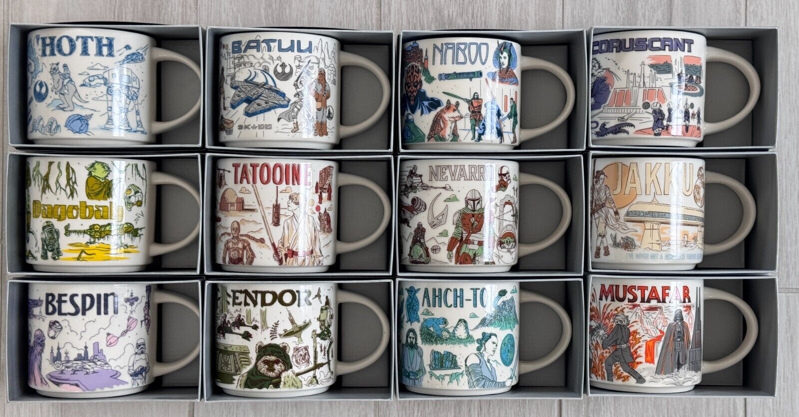 Disney Parks 2020-24 Star Wars May the 4th Starbucks Been There Series Mug Set - Sold on eBay January 22nd, 2025 for $415.00 (5 bids) 