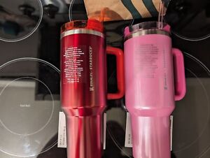 Red & Pink Starbucks X Stanley 40oz Tumbler Limited Edition