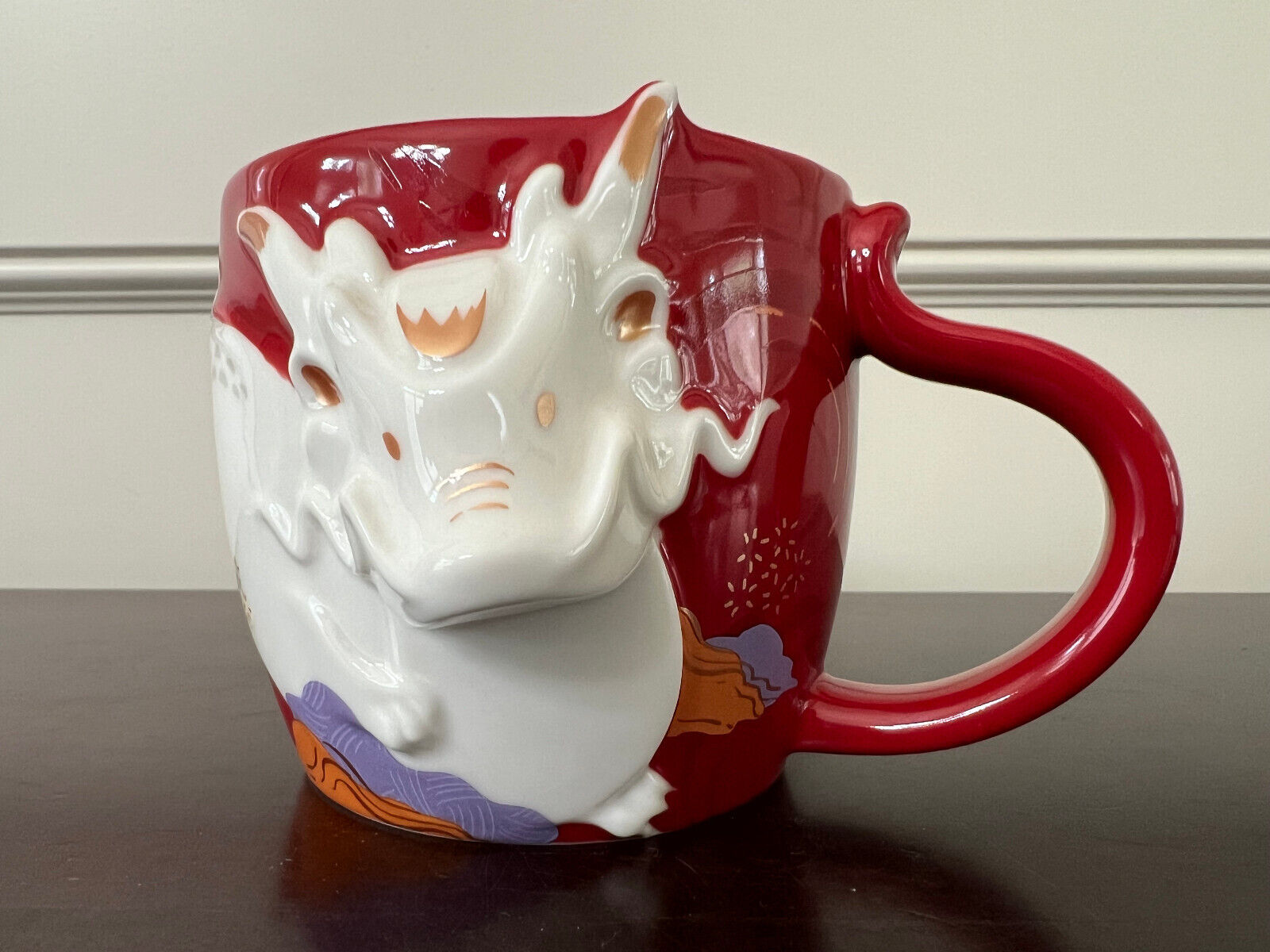 Starbucks 2024 Lunar Chinese New Year Zodiac Dragon Red Coffee Mug 12 Fl Oz New - Sold on eBay March 10th, 2025 for $95.00