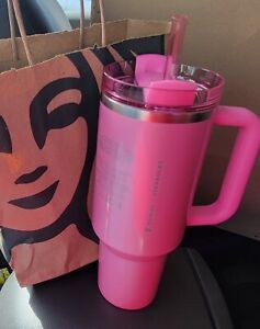 Starbucks x Stanley 40 oz Tumbler Winter Pink Target Exclusive Collab BRAND NEW - Sold on eBay January 17th, 2024 for $230.00