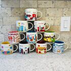 Starbucks You Are Here & Been There 14 oz Mugs Cities States Lot of 10 NEW & EUC