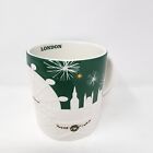 Starbucks London Relief Mug Green Holiday Tower Thames Big Ben Westminster New