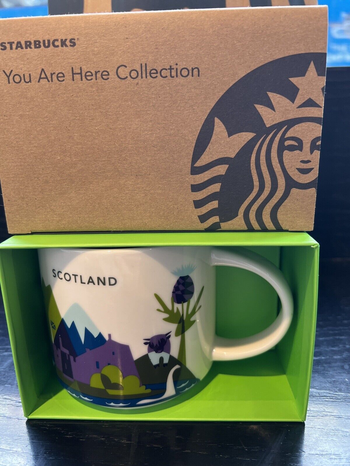 Starbucks Scotland Mug YAH UK Loch Ness Bagpipes Coffee Cup You Are Here RARE - Sold on eBay March 14th, 2025 for $70.00