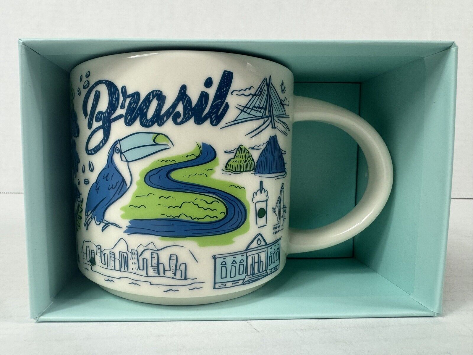 Starbucks Cup Been There Brasil Brazil 14oz Ceramic Mug NEW - Sold on eBay February 7th, 2025 for $117.99