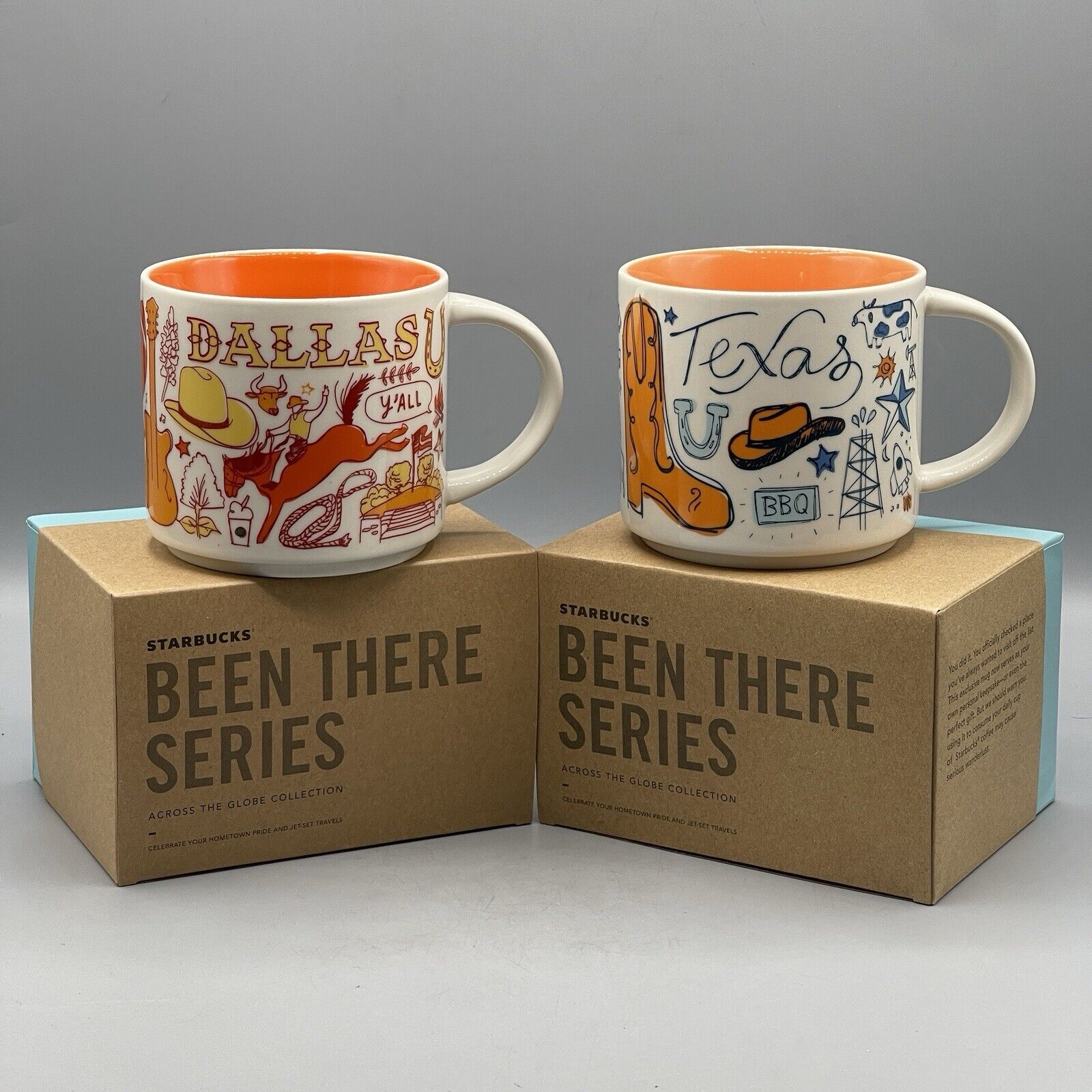 Starbucks Coffee Mug Set Texas & Dallas Been There Series 14oz Discontinued 2off - Sold on eBay February 1st, 2025 for $64.85