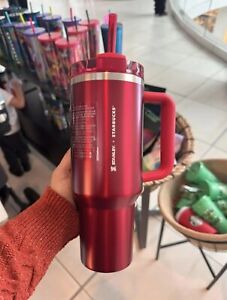Starbucks Stanley Holiday 2023 Collab (40 oz) Red Tumbler Mug - Sold on eBay November 19th, 2023 for $199.95