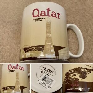 NWT Starbucks Global Icon Qatar v.1 Cup Collector Series Coffee Mug ??with Sku