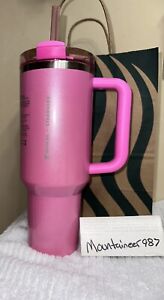 Stanley x Starbucks Exclusive 2024 Pink 40oz Tumbler NEW - Sold on eBay January 4th, 2024 for $220.00