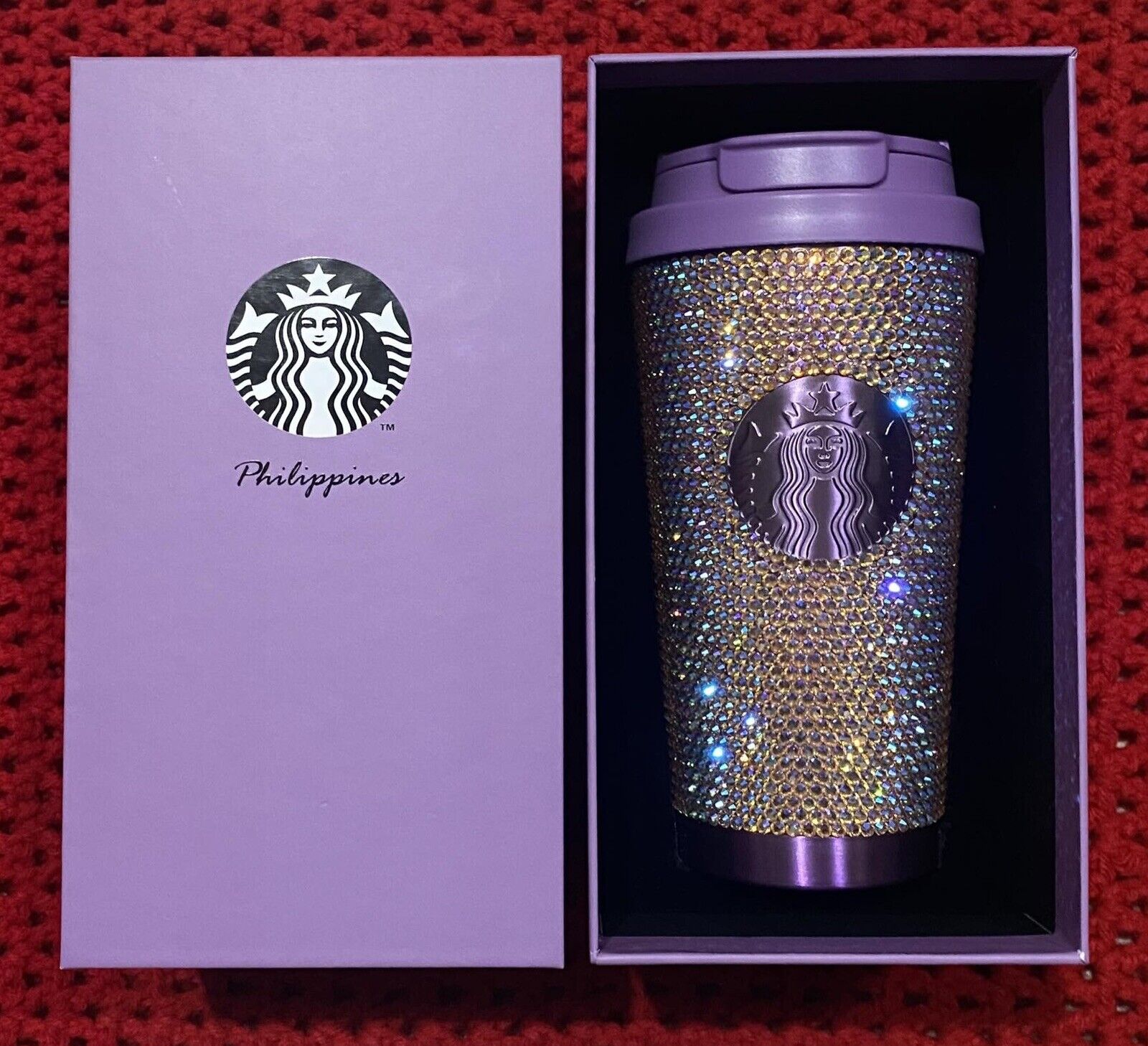 NEW 2024 Starbucks Philippines EXCLUSIVE Sapphire PURPLE 16oz Rhinestone Tumbler - Sold on eBay January 10th, 2025 for $294.95