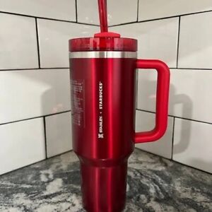 ?NEW LIMITED Starbucks x Stanley Cup Holiday 2023 Collab (40 oz) Red Tumbler ? - Sold on eBay December 3rd, 2023 for $158.50 (5 bids) 