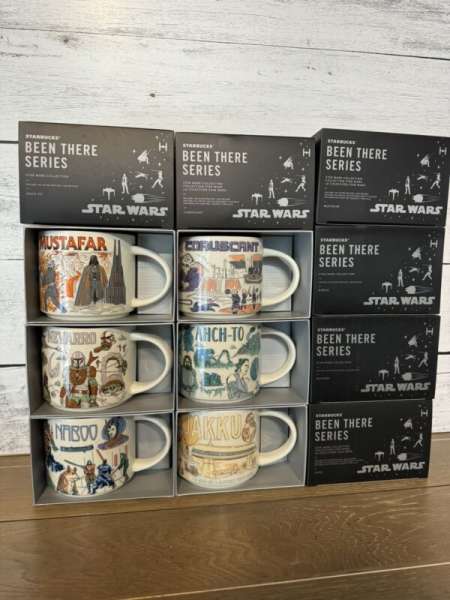 Disney 2022 & 2023 Star Wars May The 4th Been There Series Mug Set Starbucks - Sold on eBay October 12th, 2024 for $250.00