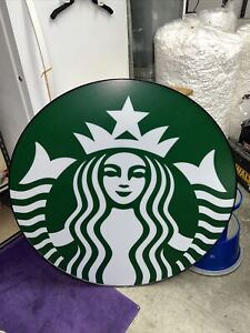 Starbucks Coffee Sign 42” Metal & Plastic Advertising Display Light Wall Art