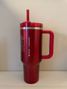 Starbucks + Stanley Holiday 2023 Collab (40 oz) Red Tumbler Mug SHIPS TODAY NEW - Sold on eBay December 14th, 2023 for $200.00