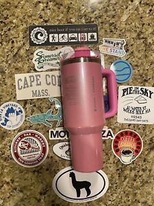 Stanley x Starbucks 2024 Pink 40oz  Target Exclusive Bonus Cape Cod Stickers - Sold on eBay January 29th, 2024 for $240.00 (43 bids) 