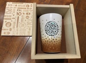 Starbucks Swarovski Pumpkin Spice Latte PSL 10th Anniversary Ceramic Mug