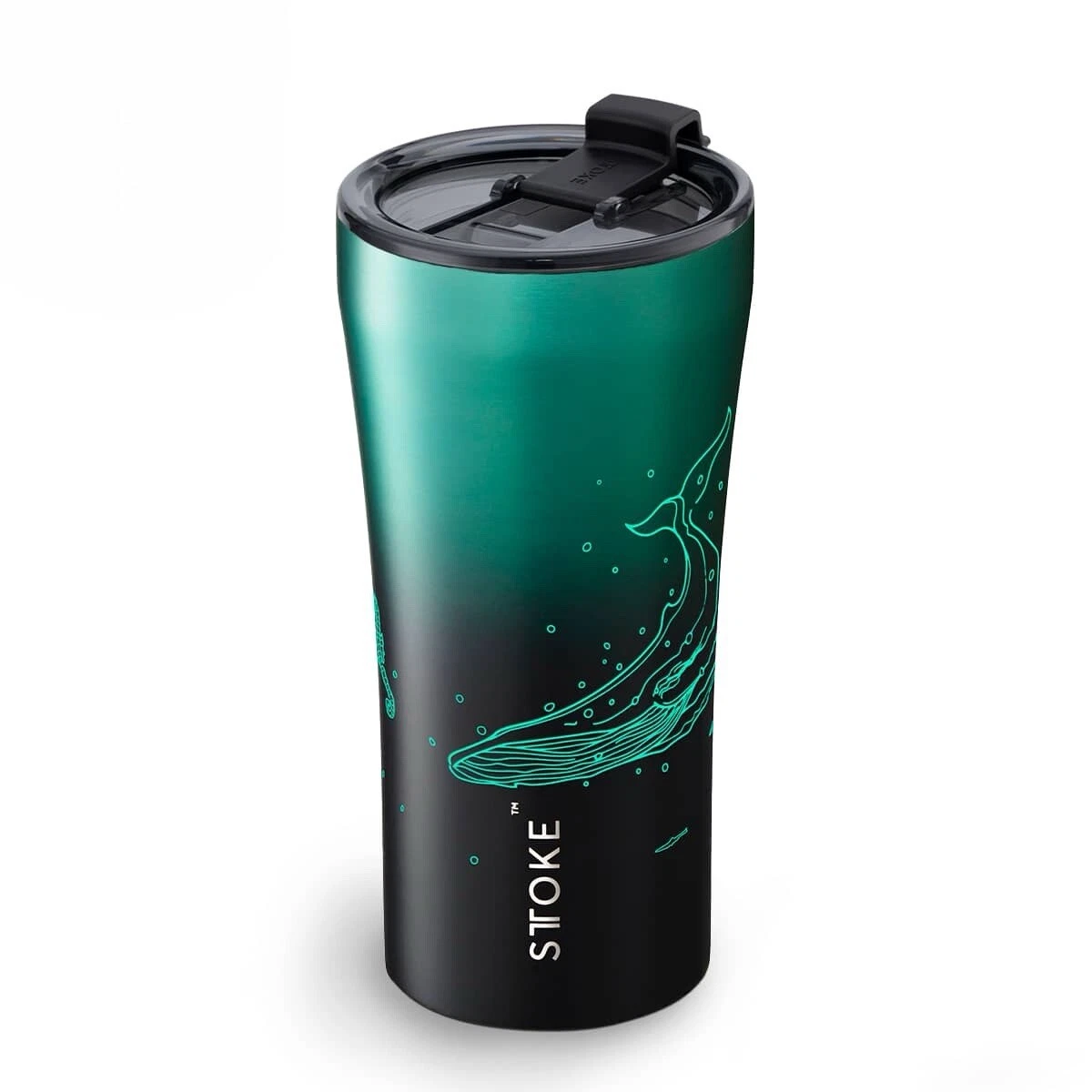 NEW RARE WHALE Glow-In-The-Dark 16oz STTOKE Ceramic Cup Tumbler 2024 Commuter - Sold on eBay May 11th, 2025 for $110.00