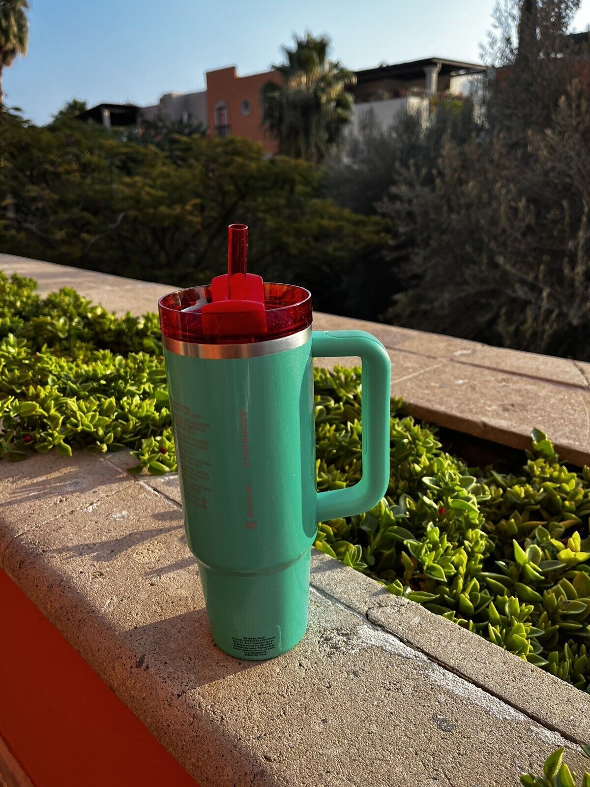 NEW Stanley x Starbucks Mexico Holidays 2024 Green & Red Tumbler, 30oz - Sold on eBay December 12th, 2024 for $99.00