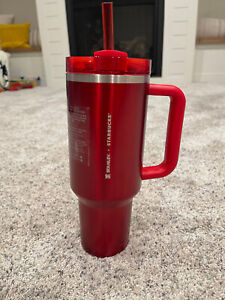 NEW LIMITED Starbucks X Stanley Cup Holiday 2023 (40oz) Red Tumbler - Sold on eBay December 6th, 2023 for $1,025.00 (24 bids) 