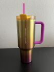 Limited ? Starbucks Stanley Summer 2024 Sunset Gradient Quencher Pink & Gold - Sold on eBay August 21st, 2024 for $90.00