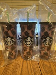 PRIVATE SALE- LilysthingsNco Only-3 Starbucks Pink Beetle Tumbler 24oz - Sold on eBay November 4th, 2023 for $630.00