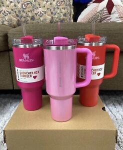 Stanley x Starbucks & Target Valentine's Exclusive 40oz Tumbler Bundle - In Hand - Sold on eBay January 24th, 2024 for $488.88