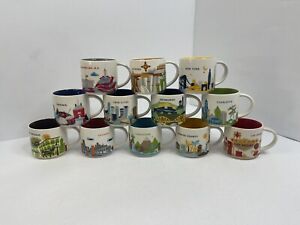 Lot Of 12 - Starbucks You Are Here Collectible Mug Las Vegas DC New York Chicago - Sold on eBay October 14th, 2023 for $129.99
