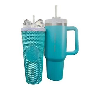 Starbucks x Stanley Philippines 2023 Tiffany Blue Bling Set~BNWT~US SELLER - Sold on eBay January 6th, 2024 for $549.95