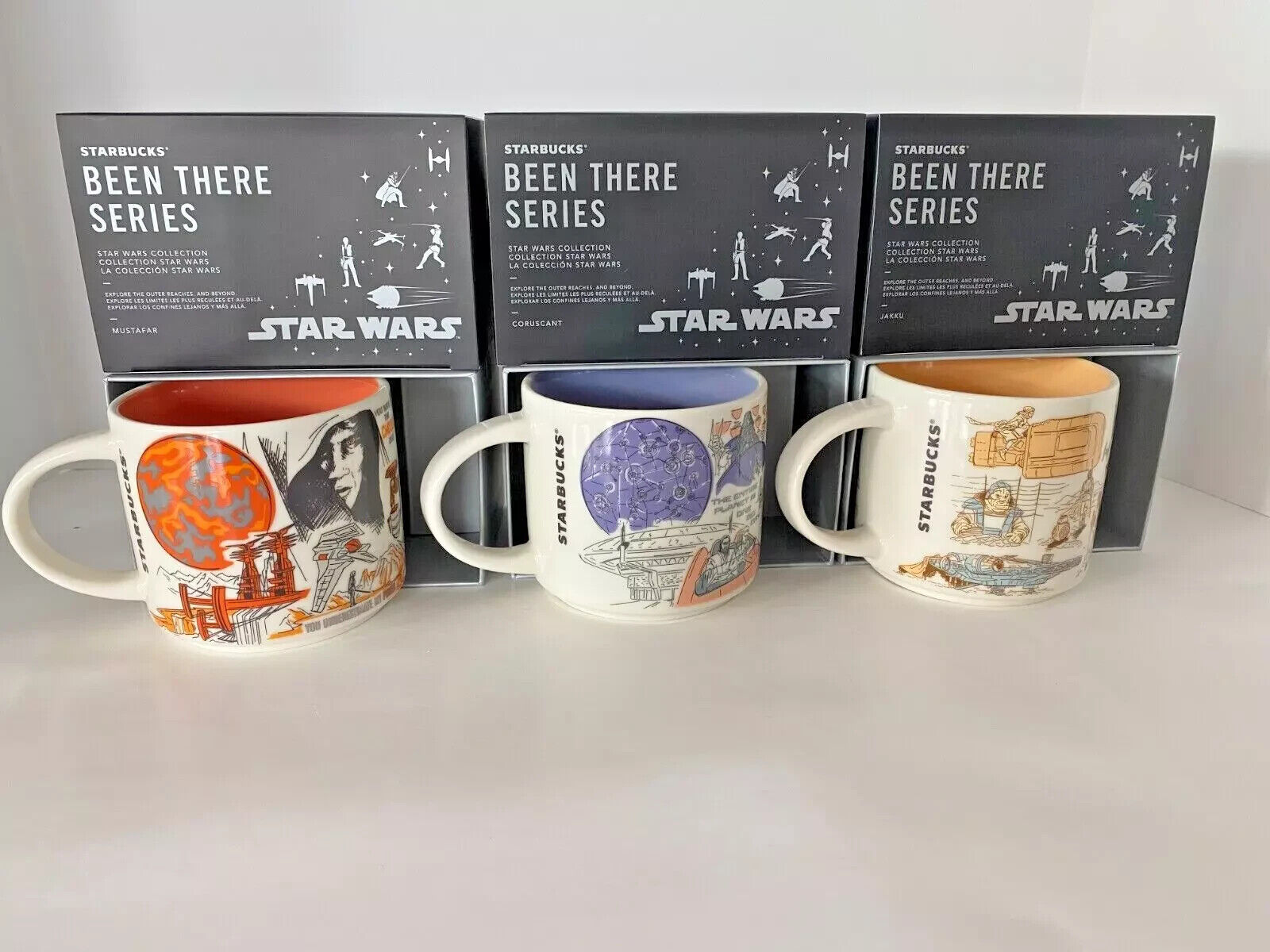 Disney 2023 Star Wars Been There Series Mug Set Starbucks New Mustafar Coruscant - Sold on eBay January 14th, 2025 for $114.99
