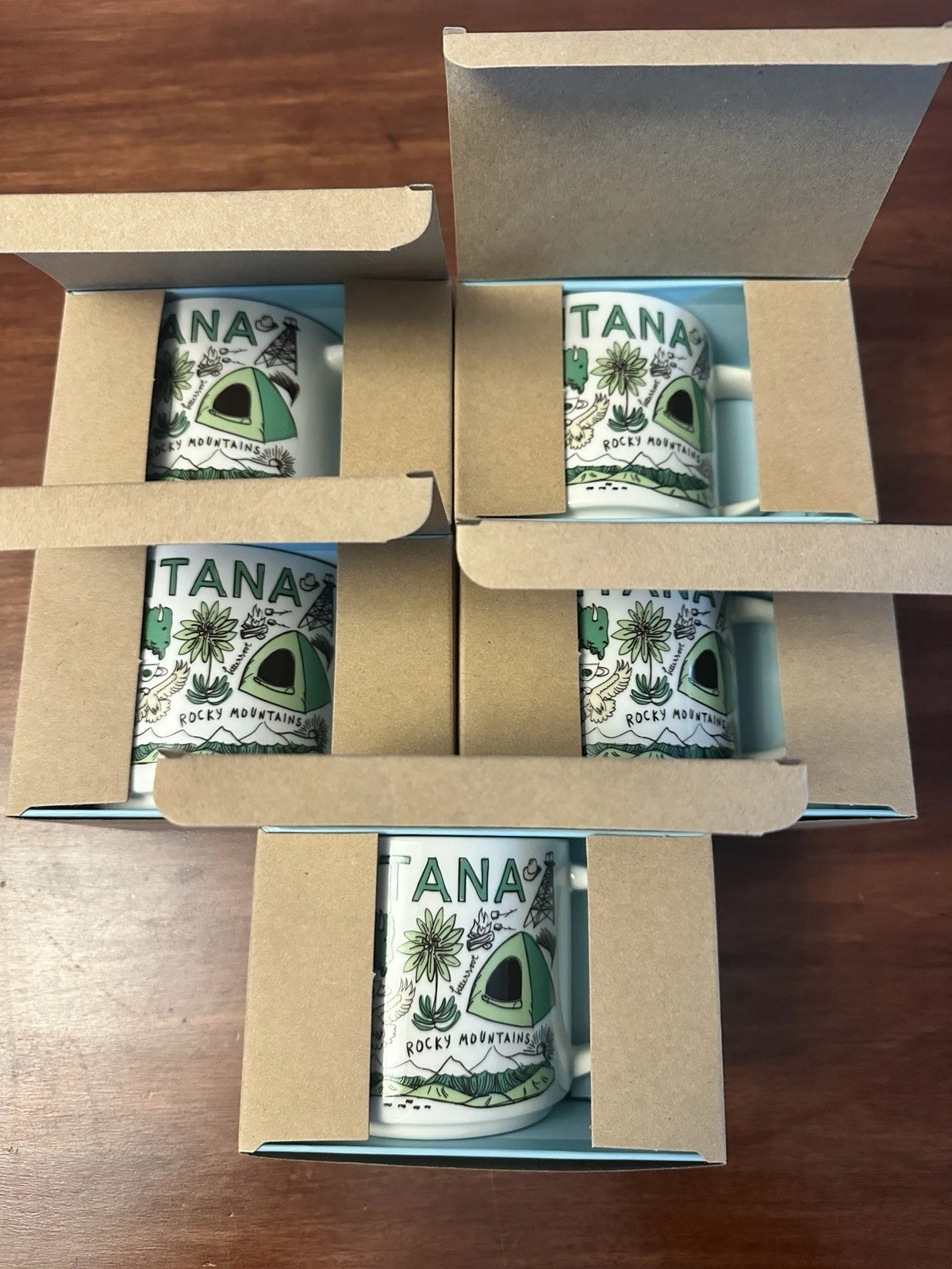 (x5) Starbucks Montana Been There Series You Are Here 14oz Coffee Mug NEW w/ Box - Sold on eBay May 5th, 2025 for $130.00